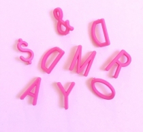 Letras Rosas para Letter Board